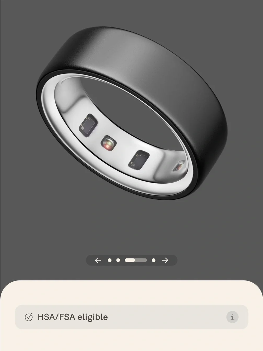 Oura Ring 4 Smart Health Ring - Black